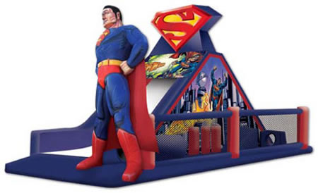 Superman Challenge Jumping Castle